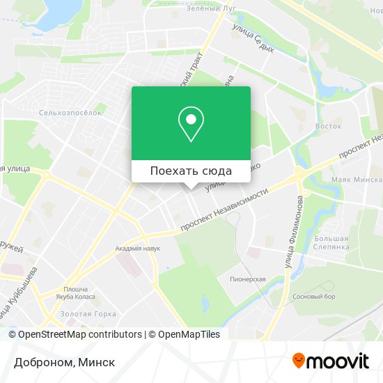 Карта Доброном
