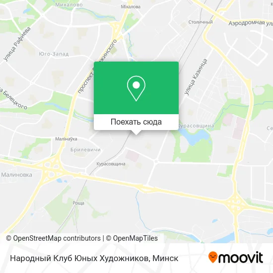 Карта Народный Клуб Юных Художников