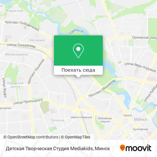 Карта Детская Творческая Студия Mediakids