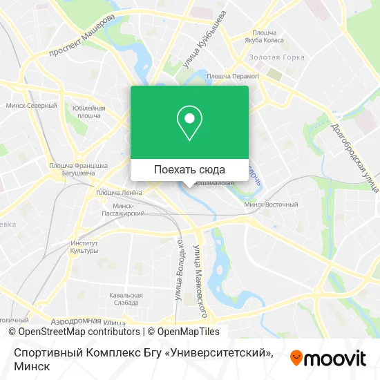 Карта Спортивный Комплекс Бгу «Университетский»