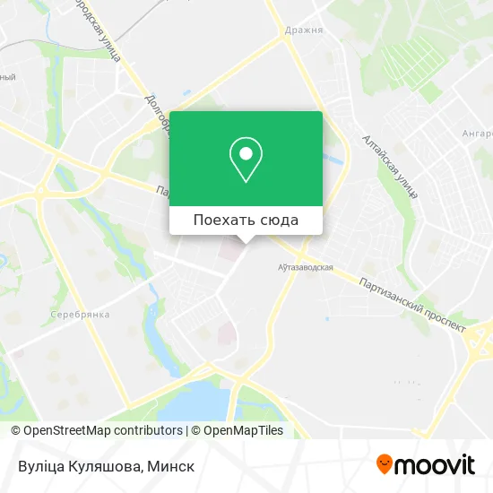Карта Вуліца Куляшова