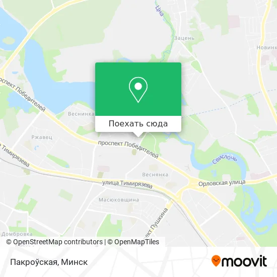 Карта Пакроўская