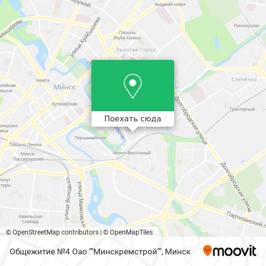 Карта Общежитие №4 Оао ""Минскремстрой""