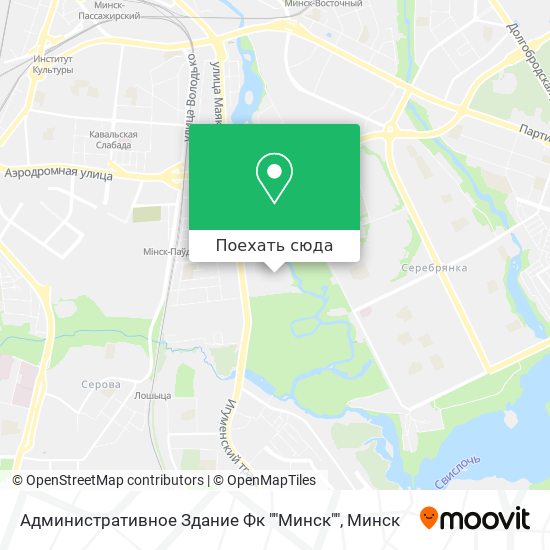 Карта Административное Здание Фк ""Минск""