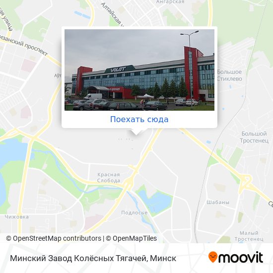 Карта Минский Завод Колёсных Тягачей