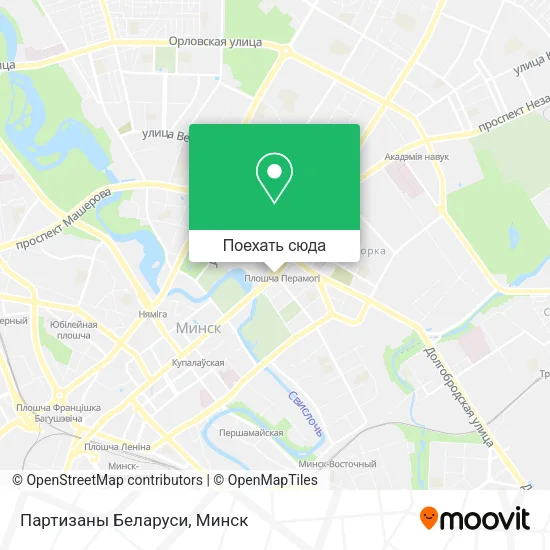 Карта Партизаны Беларуси