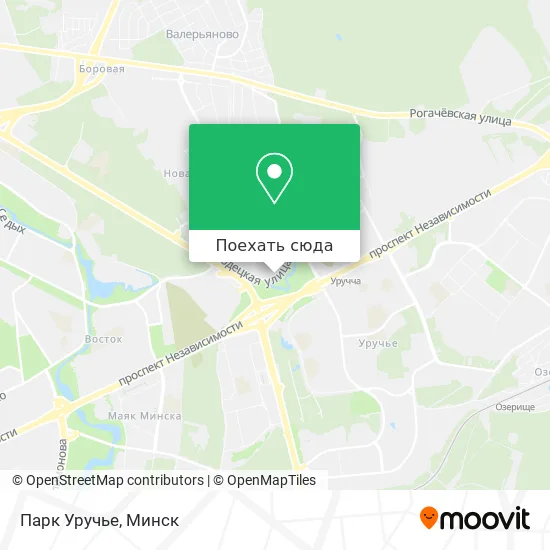 Карта Парк Уручье