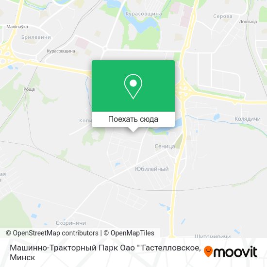 Карта Машинно-Тракторный Парк Оао ""Гастелловское