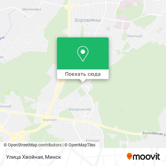 Карта Улица Хвойная