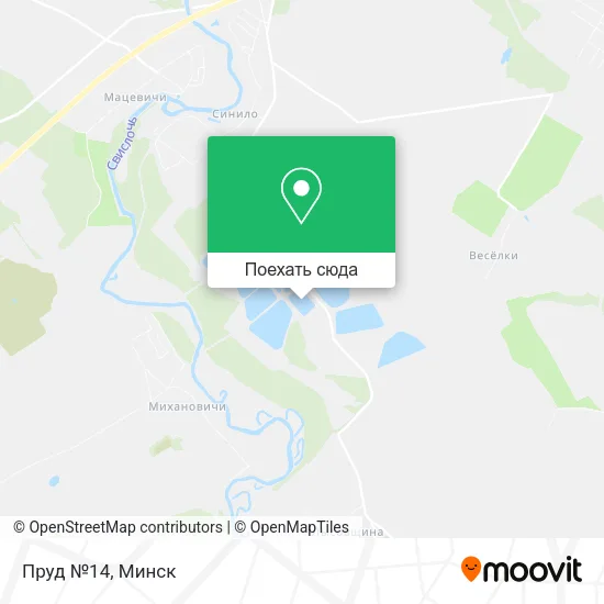 Карта Пруд №14