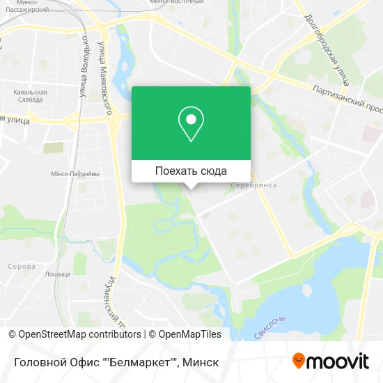 Карта Головной Офис ""Белмаркет""
