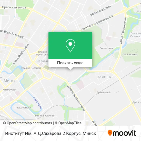 Карта Институт Им. А.Д.Сахарова 2 Корпус