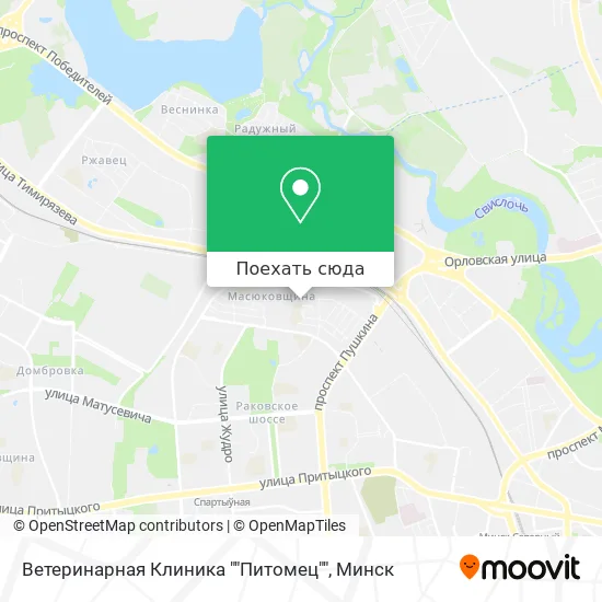 Карта Ветеринарная Клиника ""Питомец""
