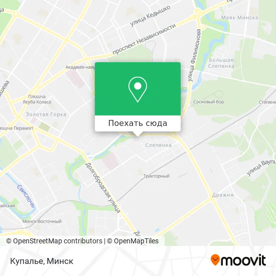 Карта Купалье