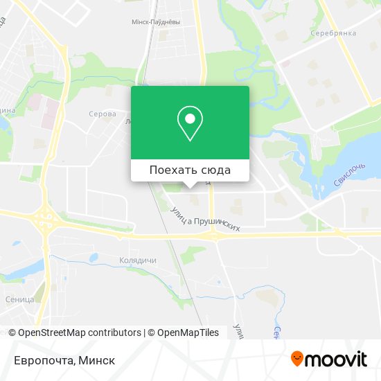 Карта Европочта