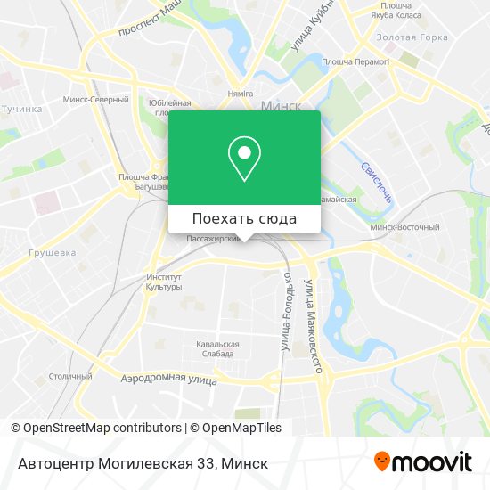 Карта Автоцентр Могилевская 33