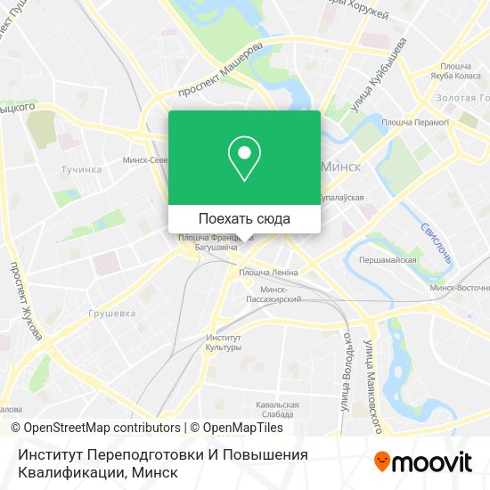 Карта Институт Переподготовки И Повышения Квалификации