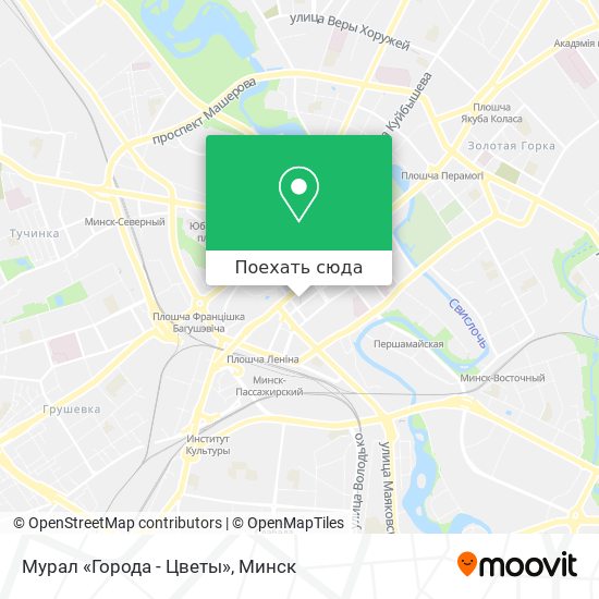 Карта Мурал «Города - Цветы»