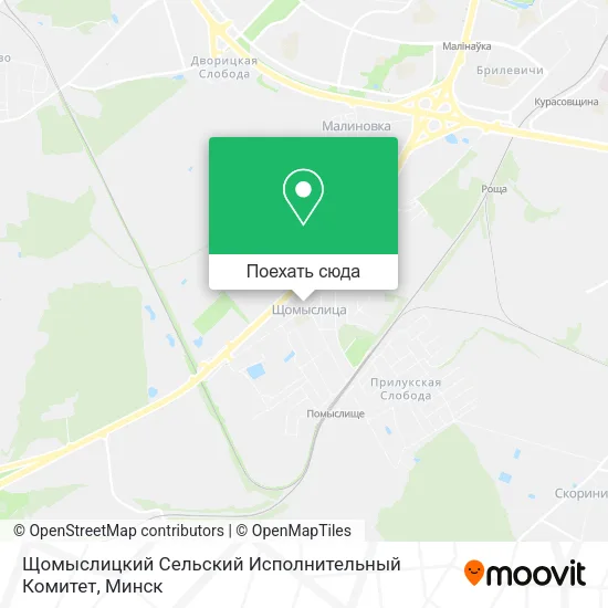 Карта Щомыслицкий Сельский Исполнительный Комитет