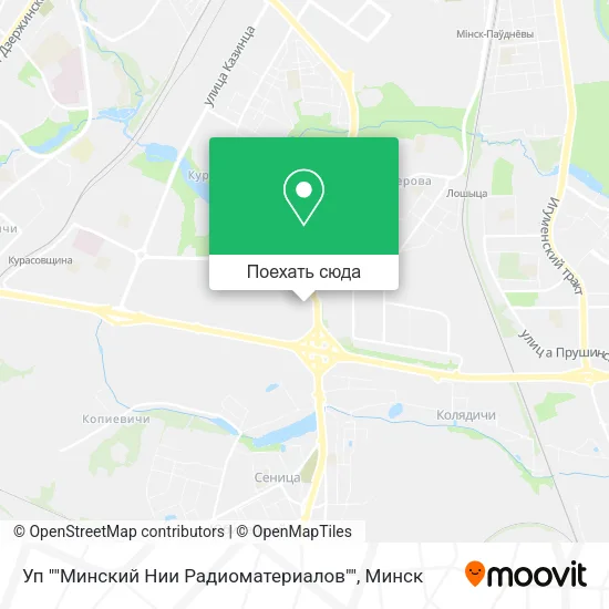 Карта Уп ""Минский Нии Радиоматериалов""