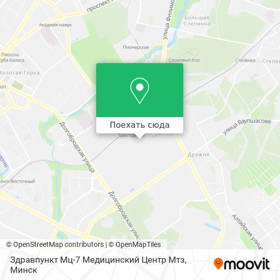 Карта Здравпункт Мц-7 Медицинский Центр Мтз
