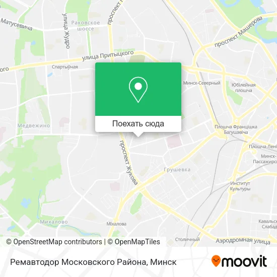 Карта Ремавтодор Московского Района