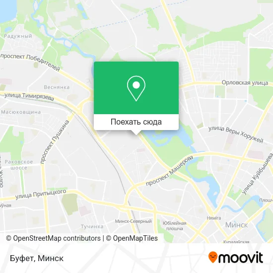 Карта Буфет