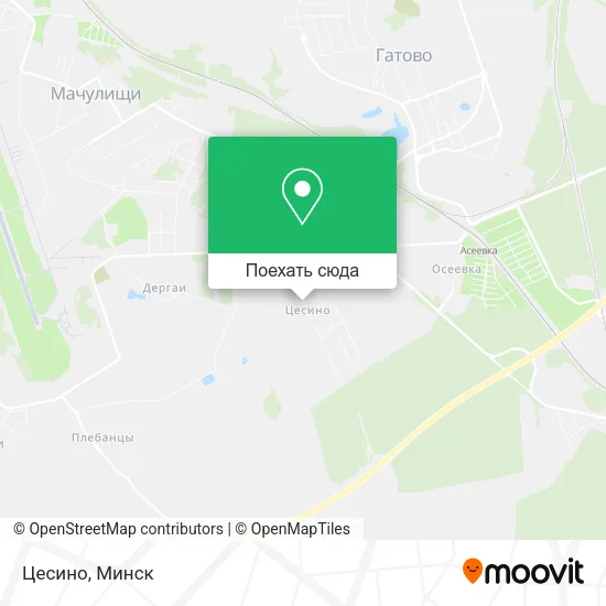 Карта Цесино