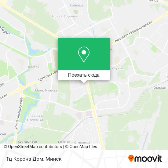 Карта Тц Корона Дом