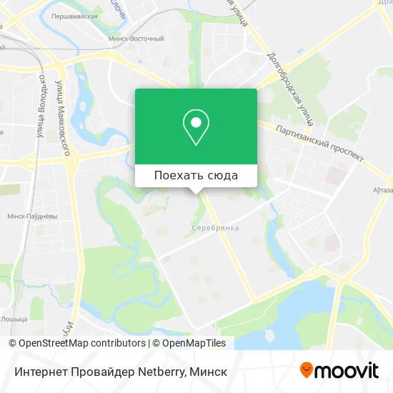 Карта Интернет Провайдер Netberry