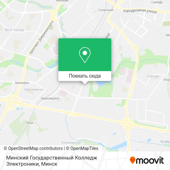 Карта Минский Государственный Колледж Электроники