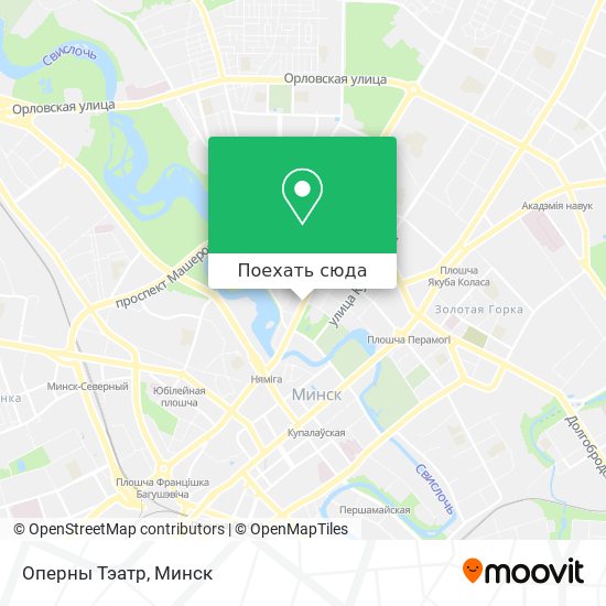 Карта Оперны Тэатр