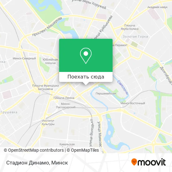 Карта Стадион Динамо