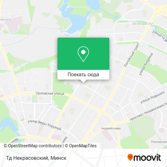 Карта Тд Некрасовский