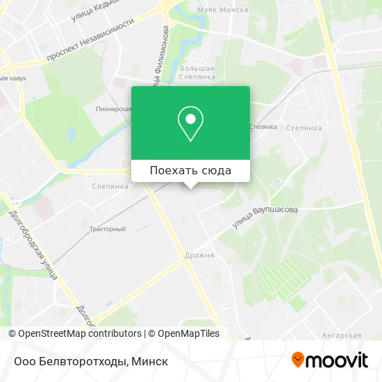 Карта Ооо Белвторотходы