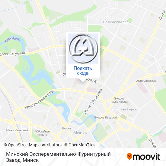 Карта Минский Эксперементально-Фурнитурный Завод