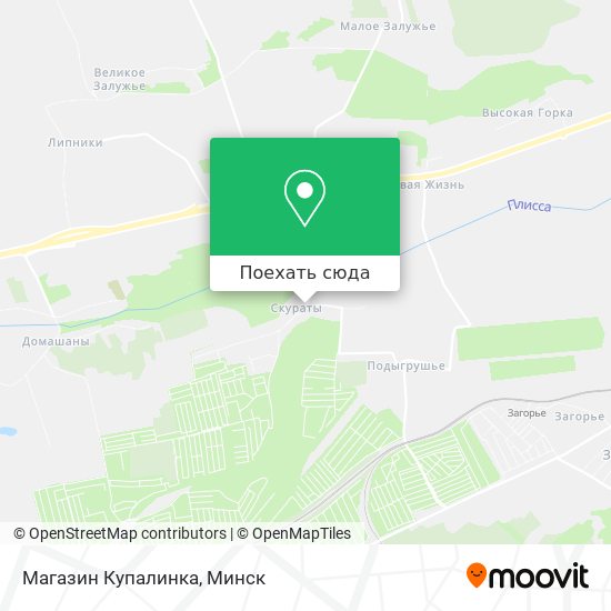 Карта Магазин Купалинка