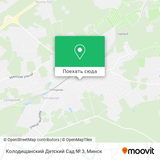Карта Колодищанский Детский Сад № 3