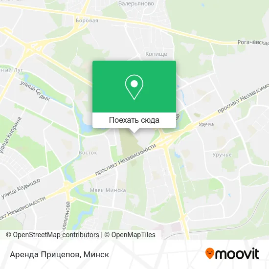 Карта Аренда Прицепов