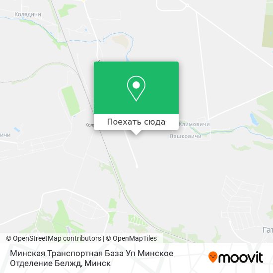 Карта Минская Транспортная База Уп Минское Отделение Белжд