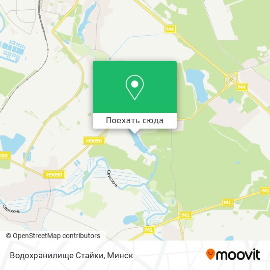 Карта Водохранилище Стайки