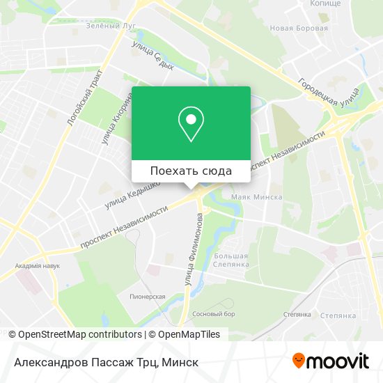 Карта Александров Пассаж Трц