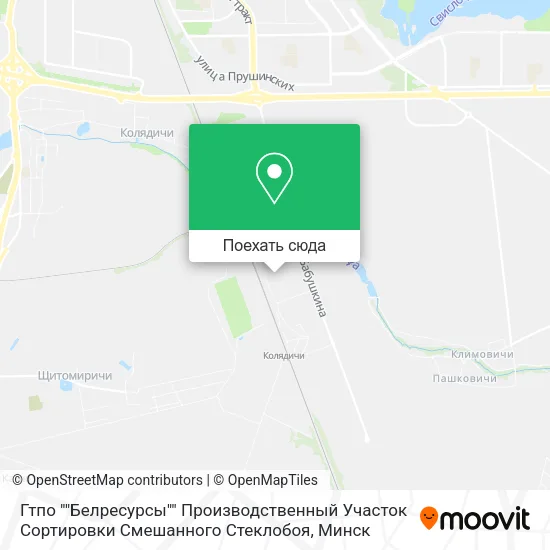 Карта Гтпо ""Белресурсы"" Производственный Участок Сортировки Смешанного Стеклобоя