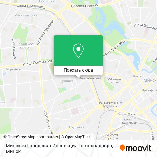 Карта Минская Городская Инспекция Гостехнадзора