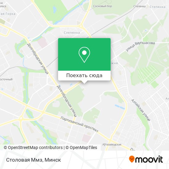 Карта Столовая Ммз