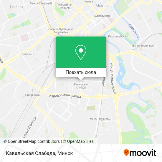 Карта Кавальская Слабада