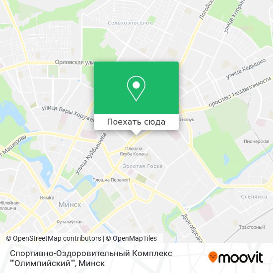 Карта Спортивно-Оздоровительный Комплекс ""Олимпийский""