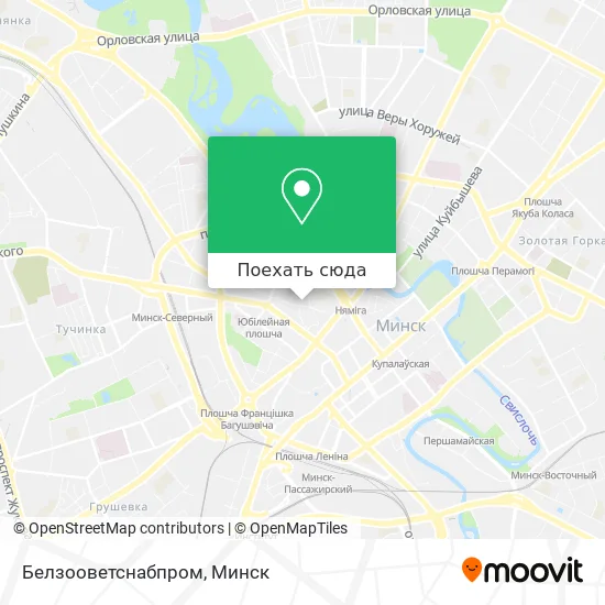 Карта Белзооветснабпром
