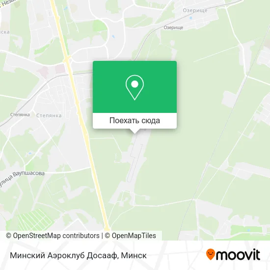 Карта Минский Аэроклуб Досааф