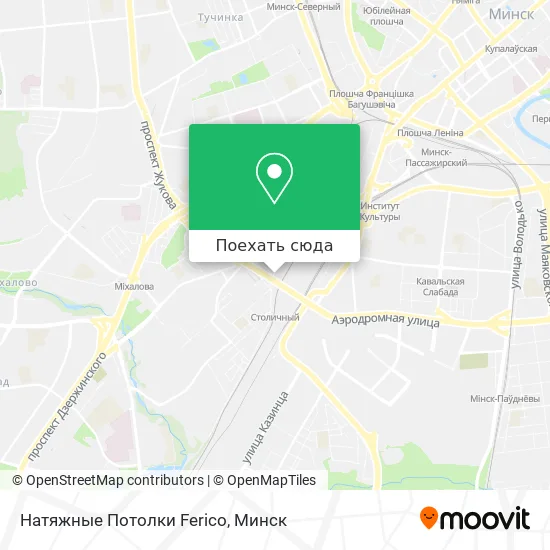 Карта Натяжные Потолки Ferico